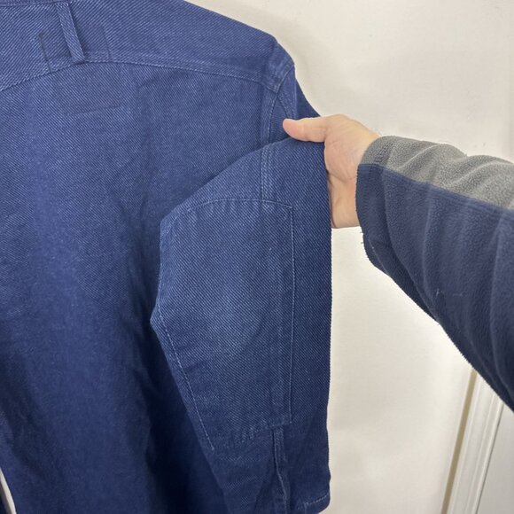 G Star Raw Men XL Type C Overshirt Blue Utility L/S Zip Shacket - Picture 4 of 9